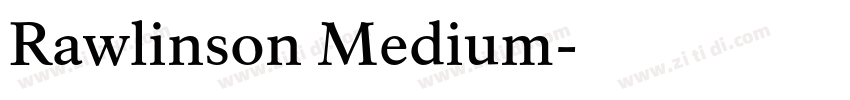 Rawlinson Medium字体转换